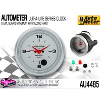 AUTOMETER ULTRA-LITE SERIES CLOCK 2-5/8" QUARTZ MOVEMENT WITH SECOND HAND AU4485