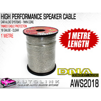 DNA AWS2018 SPEAKER CABLE 18GA 2.0mm x2 DIA TINNED FOR MARINE USE ( 1 METRE ) 