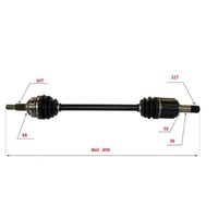 REAR DRIVESHAFT B174 LEFT SIDE FOR HOLDEN VE BERLINA CALAIS COMMODORE V6 & V8 