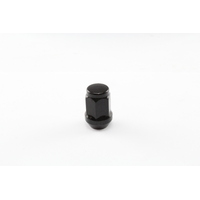 NICE BLACK WHEEL NUTS 1/2" THREAD 60° TAPER, 19mm HEX ( B219B ) x5