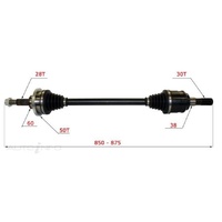 Drive Shaft Assembly Right B329 for Ford BA BF 6cyl Turbo & V8 Models Sedan