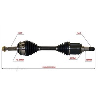 FRONT DRIVE SHAFT B983 FOR TOYOTA HILUX 4WD MODELS 2005 - 2015 CHECK APP BELOW