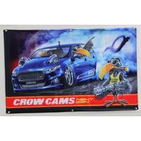CROW CAMS FORD FGX DRAG BANNER WITH CROW LOGO SIZE 1500 x 900mm ( BANNER-FORD )