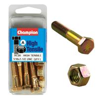 Champion Fasteners BC20 High Tensile UNC Bolts & Nuts 5/16 x 1-1/2 inch Pack of 5