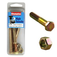 Champion Fasteners BC29 High Tensile UNC Bolts & Nuts 5/16 x 3-1/2 in. Pack of 10