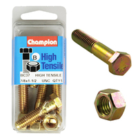 Champion Fasteners BC37 High Tensile UNC Bolts & Nuts 3/8 x 1-1/2 in. Pack of 5