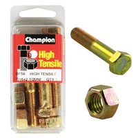 Champion Fasteners BF58 High Tensile UNF Bolts & Nuts 7/16 x 2-1/2 in. Pack of 3