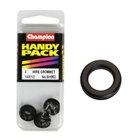Champion Fasteners BH003 Rubber Wiring Grommets 1/4 in. x 1/2 in. Pack of 3