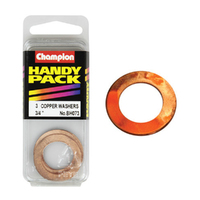 Champion Fasteners BH073 Copper Washers 3/4 in. x 1-1/8 in. Pack of 3