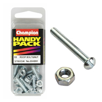 Champion Fasteners BH091 Roofing Bolts & Nuts 3/16 in. x 3/4 in. Pack of 10