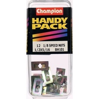 CHAMPION FASTENERS BH101 SPEED NUTS 1/8" x 1/2" x 5/16" PACK OF 12