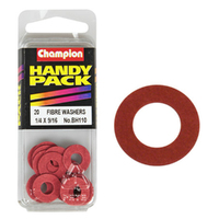 CHAMPION FASTENERS BH110 FIBRE WASHERS 1/4" x 9/16" - 1/32" THICK PACK OF 20
