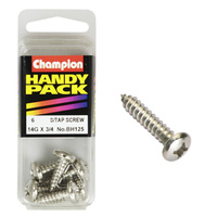 CHAMPION FASTENERS BH125 SELF TAPPING PAN HEAD SCREWS 14g x 3/4" PACK OF 6