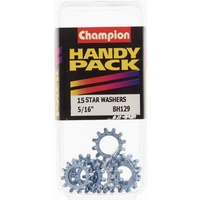 CHAMPION FASTENERS BH129 EXTERNAL STAR WASHERS 5/16" PACK OF 15