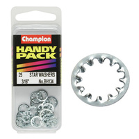 CHAMPION FASTENERS BH134 INTERNAL STAR WASHERS 3/16" PACK OF 25