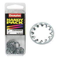 CHAMPION FASTENERS BH135 INTERNAL STAR WASHERS 1/4" PACK OF 25