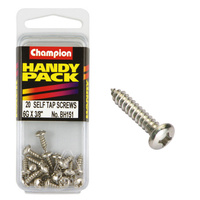 CHAMPION FASTENERS BH151 SELF TAPPING PAN HEAD SCREWS 6g x 3/8" PACK OF 20