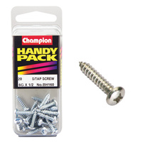 CHAMPION FASTENERS BH160 SELF TAPPING PAN HEAD SCREWS 6g x 1/2" PACK OF 20