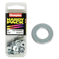 CHAMPION FASTENERS BH170 FLAT STEEL WASHERS 3/16" PACK OF 50