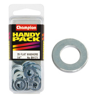 CHAMPION FASTENERS BH171 FLAT STEEL WASHERS 1/4" PACK OF 35