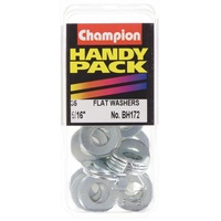 CHAMPION FASTENERS BH172 FLAT STEEL WASHERS 5/16" PACK OF 35