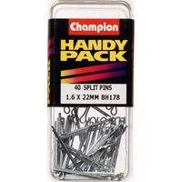 CHAMPION FASTENERS BH178 SPLIT PINS 1.6mm x 22mm PACK OF 40