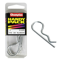 CHAMPION FASTENERS BH274 SHAFT R CLIPS 7/16" x 3/4" PACK OF 2
