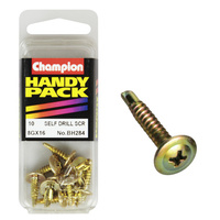 CHAMPION FASTENERS BH284 SELF DRILLING SCREWS 8g x 18mm x 16mm PACK OF 10