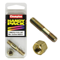 CHAMPION FASTENERS BH291 MANIFOLD STUD & NUT 8mm x 38mm PACK OF 1