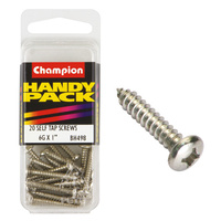 CHAMPION FASTENERS BH498 SELF TAPPING PAN HEAD SCREWS 6g x 1" PACK OF 20