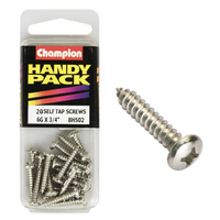 CHAMPION FASTENERS BH502 SELF TAPPING PAN HEAD SCREWS 6g x 3/4" PACK OF 20