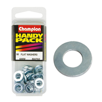 Champion Fasteners BH702 Steel Flat Metric Washers 6mm Pack of 50