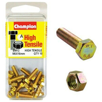 Champion Fasteners BM12 Metric High Tensile Bolts & Nuts M5 x 16mm Pack of 10