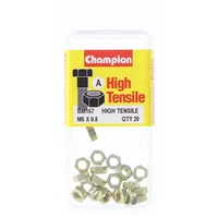 Champion Fasteners BM157 High Tensile Metric Hex Nuts M5 x 0.8 Pack of 20