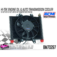 B&M 70297 ENGINE OIL OR AUTO TRANSMISSION COOLER SYSTEM WITH 9-1/2" FAN & SWITCH