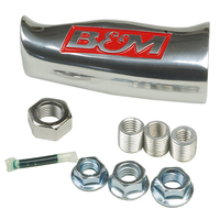 B&M Universal Aluminum Shifter T-Handle with B&M Logo - Brushed Alloy Finish 
