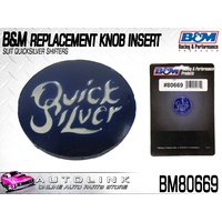 B&M BM80669 KNOB INSERT LABEL FOR QUICKSILVER SHIFTERS 80683 80676 & 80688