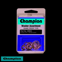 CHAMPION FASTENERS CBB25 STAR WASHERS 8 SIZES 3/16" TO 3/8" ASSORTMENT PACK