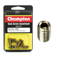 CHAMPION FASTENERS CBB7 METRIC GRUB SCREWS 6 SIZES 5mm TO 8mm ASSORTMENT PACK