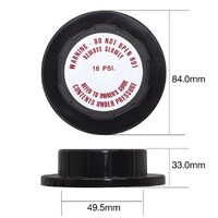 Tridon CM16110 Plastic Recovery Radiator Cap Same as CPC 575-110 16psi 110kpa