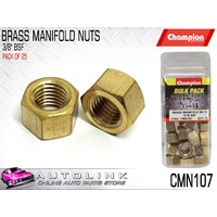 CHAMPION CMN107 BRASS MANIFOLD NUTS 3/8" BSF - PACK OF 25