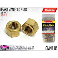 CHAMPION CMN112 BRASS MANIFOLD NUTS 3/8" UNF - PACK OF 25