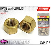 CHAMPION CMN117 BRASS MANIFOLD NUTS M8 x 1.00 - PACK OF 25