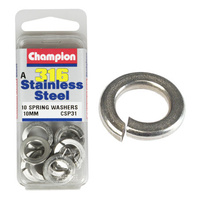 CHAMPION FASTENERS CSP31 316 STAINLESS STEEL SPRING WASHERS 10mm PACK OF 10