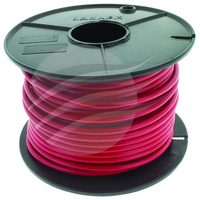 Tycab CW1605 6mm Single Core Auto Cable Red 12 Volt 30 Amp Wire 30m Roll