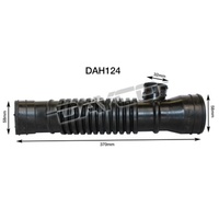 DAYCO DAH124 AIR INTAKE HOSE FOR FORD COURIER PD 2.5L 4cyl DIESEL 1996 - 1998