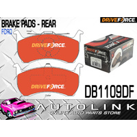 Drive Force DB1109DF Rear Disc Brake Pads for Ford LTD DA DC 6/1988-3/1995