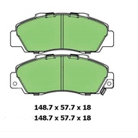 PROTEX BLUE DB1206B FRONT BRAKE PADS FOR HONDA & ISUZU MODELS CHECK APP