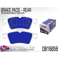 PROTEX REAR BRAKE PADS FOR HOLDEN VECTRA ZC 4CYL & V6 3/2003 - 12/2003 DB1665B