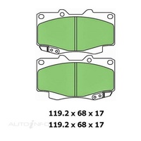 Protex DB1739B Front Brake Pads Blue for Toyota Hilux GGN25 & KUN26 Check App